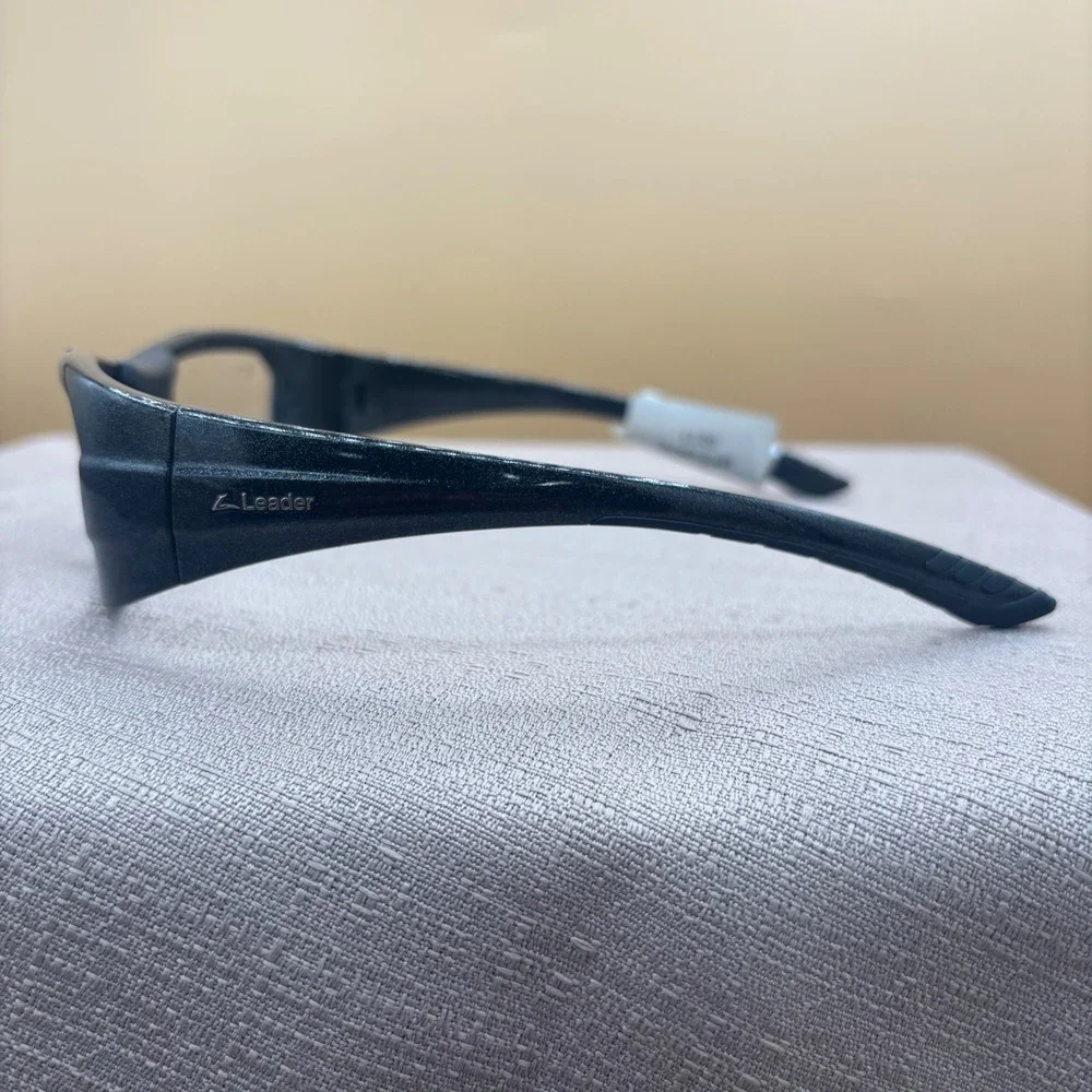Leader Metrix Youth Sports Safety‎ Glasses Black Glitter Frames 56-15 ASTM F803